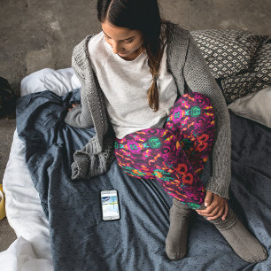 abstract floral leggings