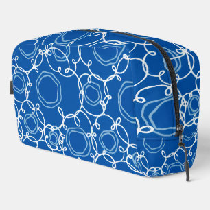 Abstract Floral Matrix (Royal Blue) Fine Art Dopp Kit