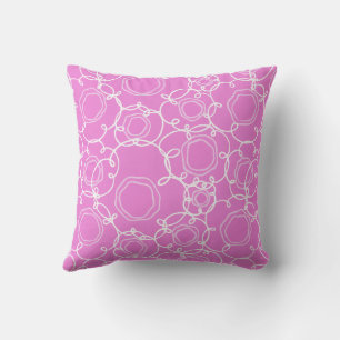 Abstract Floral Matrix (Soft Pink) Fine Art Cushion
