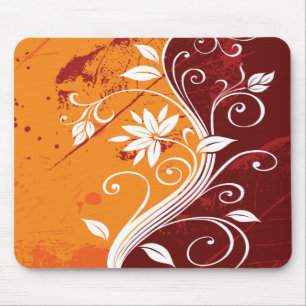 Abstract Floral Mousepad