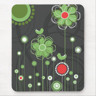 Abstract Floral Mousepad