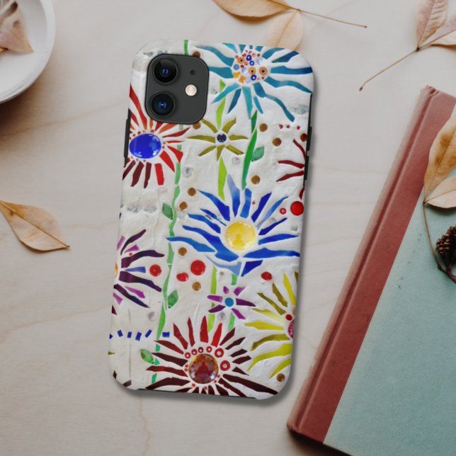 Abstract Floral OtterBox iPhone Case (Creator Uploaded)