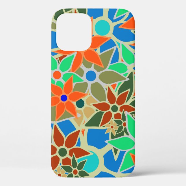 Abstract Floral Pattern #2 Case-Mate iPhone Case (Back)