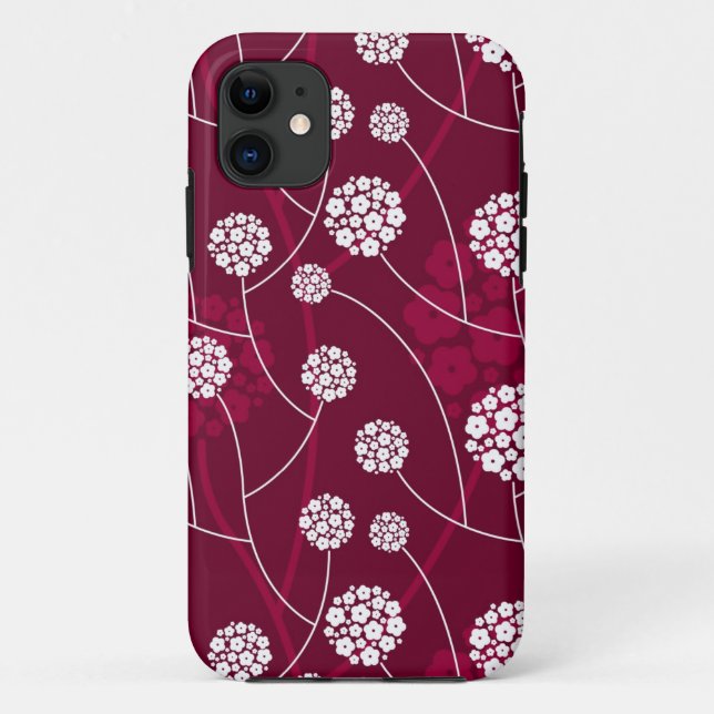 Abstract floral pattern Case-Mate iPhone case (Back)
