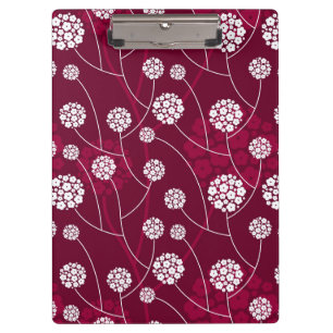 Abstract floral pattern clipboard