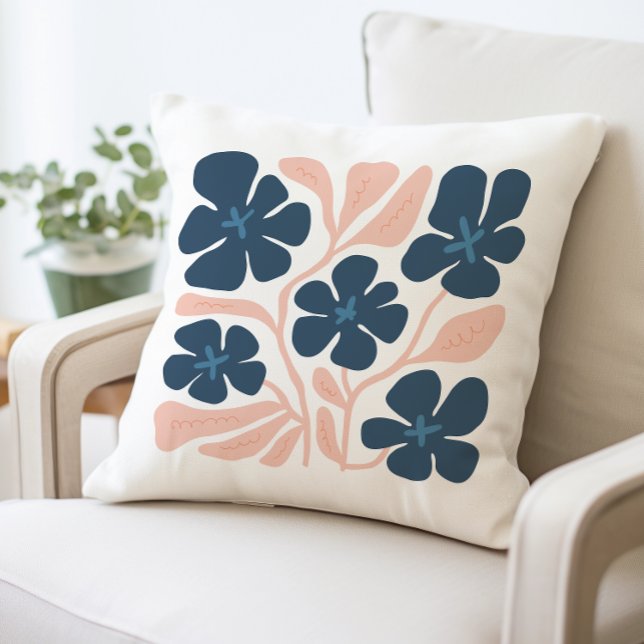 Abstract Floral Pattern Decorative Cushion (Creator Uploaded)