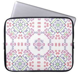 Abstract floral pattern designabstract, art, home  laptop sleeve