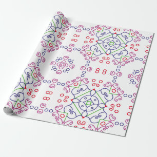 Abstract floral pattern designabstract, art, home wrapping paper