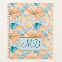 Abstract Floral Pattern Fluid Art Organiser
