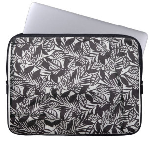 Abstract floral pattern laptop sleeve