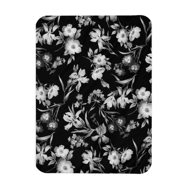 Abstract floral pattern magnet (Vertical)