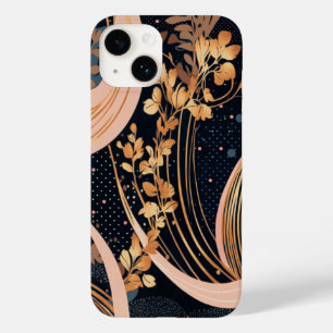 Abstract floral pattern, polka dots, vines Case-Mate iPhone 14 case