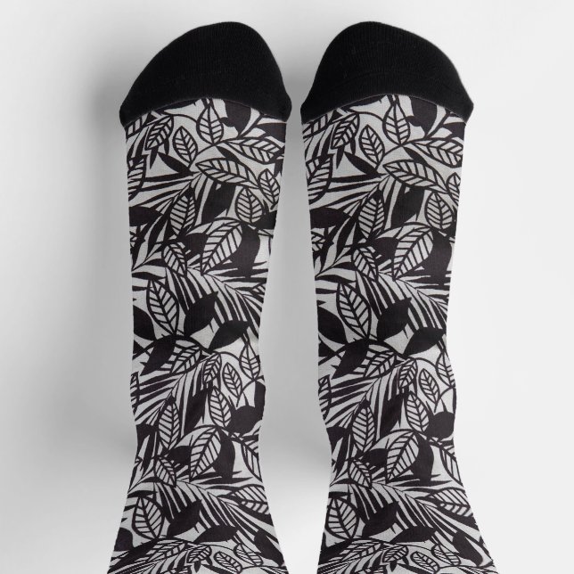 Abstract floral pattern socks (Top)
