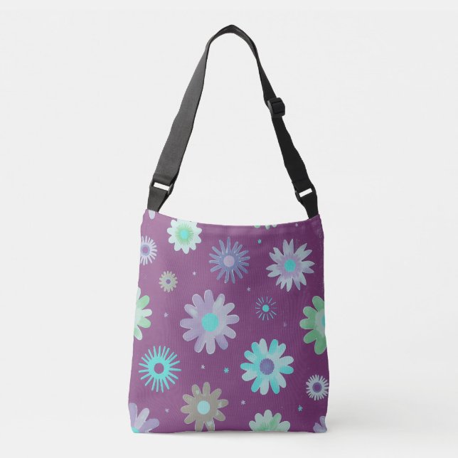 Abstract Floral Pattern Tote (Front)