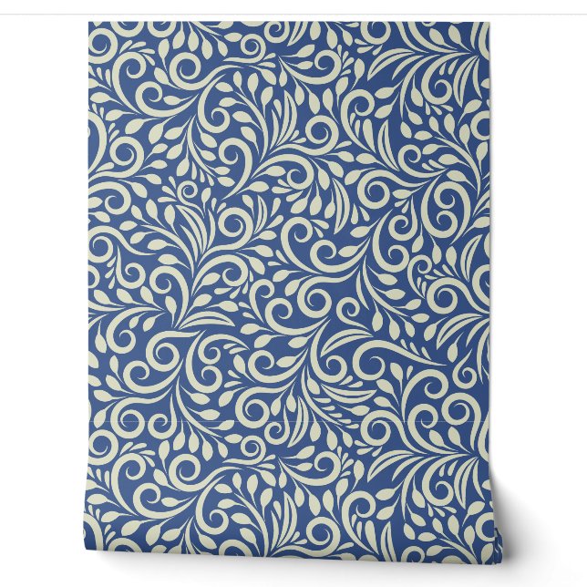 Abstract Floral Pattern Wallpaper (Unrolling)