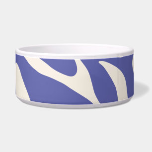  Abstract Floral Pet Bowl – Artistic Botanical Des