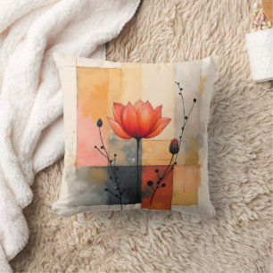 Abstract Floral Pillow