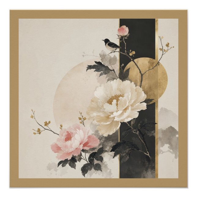 "Abstract Floral" Poster (Front)