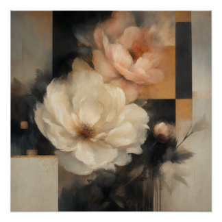 "Abstract Floral" Poster