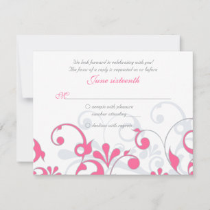 Abstract Floral Response Card