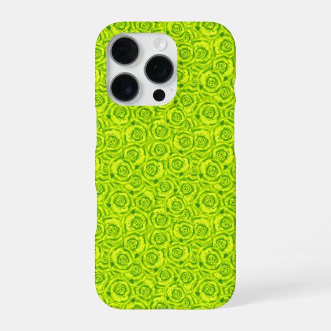 Abstract floral roses pattern iPhone case (Back)