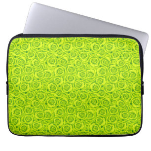 Abstract floral roses pattern laptop sleeve