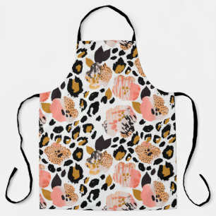 Abstract floral seamless pattern: flowers with zeb apron