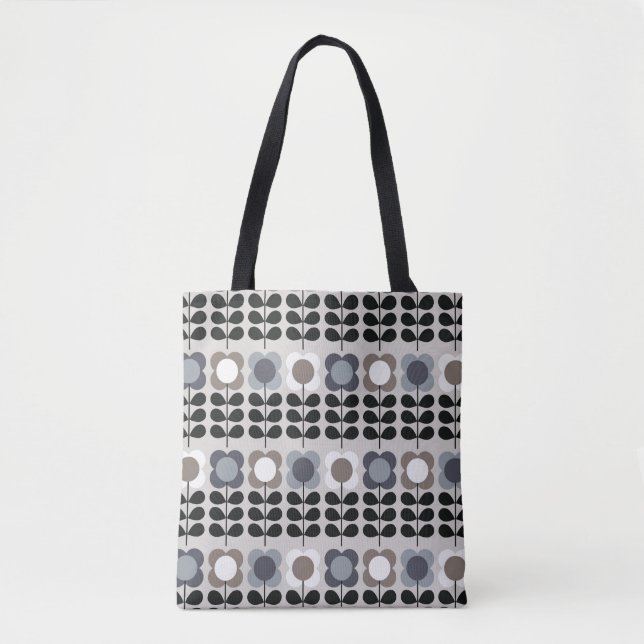 Abstract floral seamless pattern. Nordic style. Vi Tote Bag (Front)