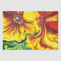 Abstract Floral Shabby Chic Decoupage