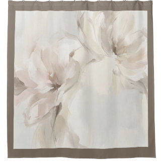 "Abstract Floral" Shower Curtain