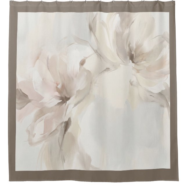 "Abstract Floral" Shower Curtain (Front)