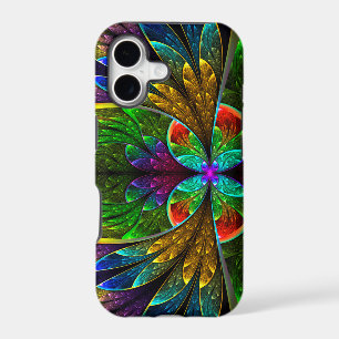 Abstract Floral Stained Glass Pattern
