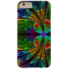 Abstract Floral Stained Glass Pattern