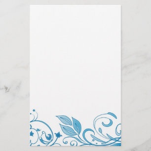 Abstract Floral Stationery
