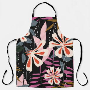Abstract floral surface pattern seamless backgroun apron