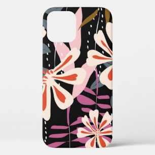 Abstract floral surface pattern seamless backgroun iPhone 12 case