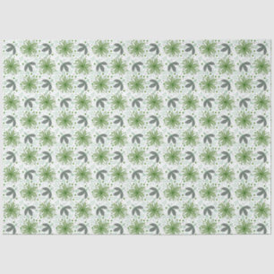 Abstract Floral Tissue Wrapping Paper