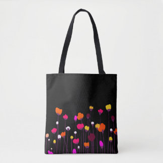 Abstract Floral Tote Bag | Colourful Modern Flower