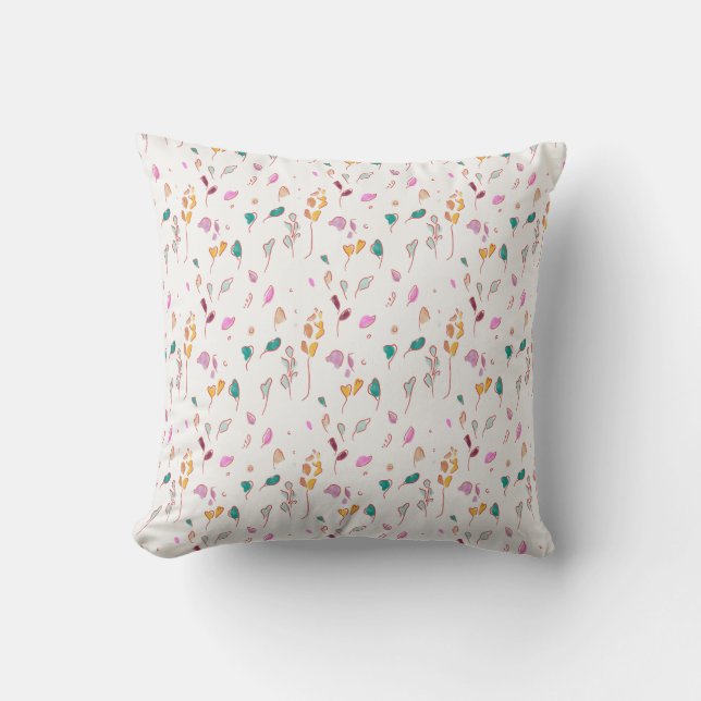 Abstract Floral traces Cushion (Front)