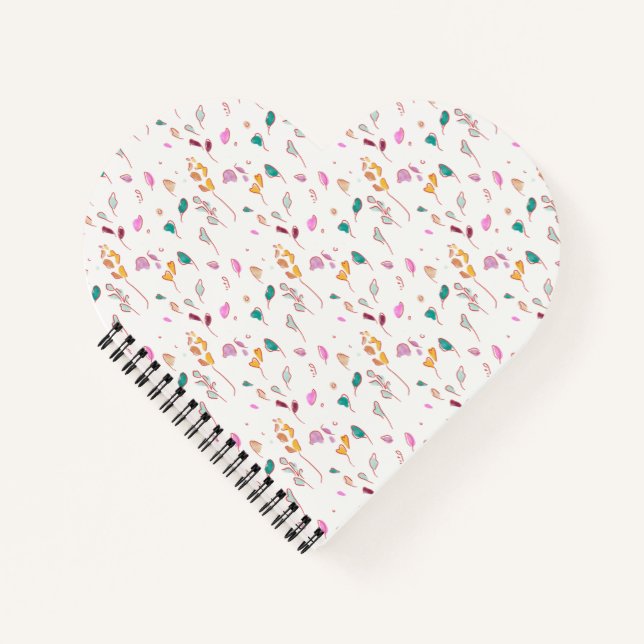 Abstract Floral traces Notebook (Front)