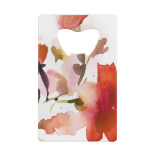 Abstract floral watercolor paintings