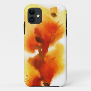 Abstract floral watercolor paintings 2 iPhone 11 case