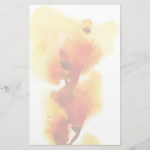 Abstract floral watercolor paintings 2 stationery
