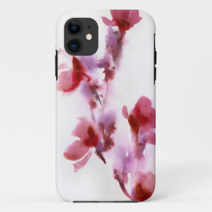 Abstract floral watercolor paintings 3 iPhone 11 case