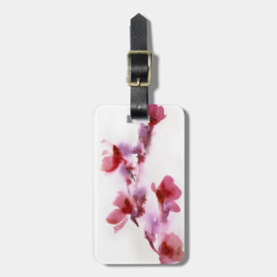Abstract floral watercolor paintings 3 luggage tag