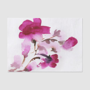 Abstract floral watercolor paintings 4 tissue paper