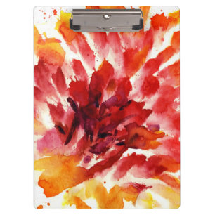 Abstract floral watercolor paintings 5 clipboard