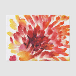 Abstract floral watercolor paintings 5 tissue paper