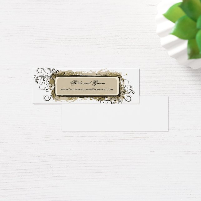 Abstract Floral Wedding Website (Desk)