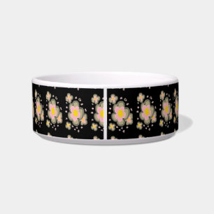 Abstract Florals Collage (pink/black) Bowl